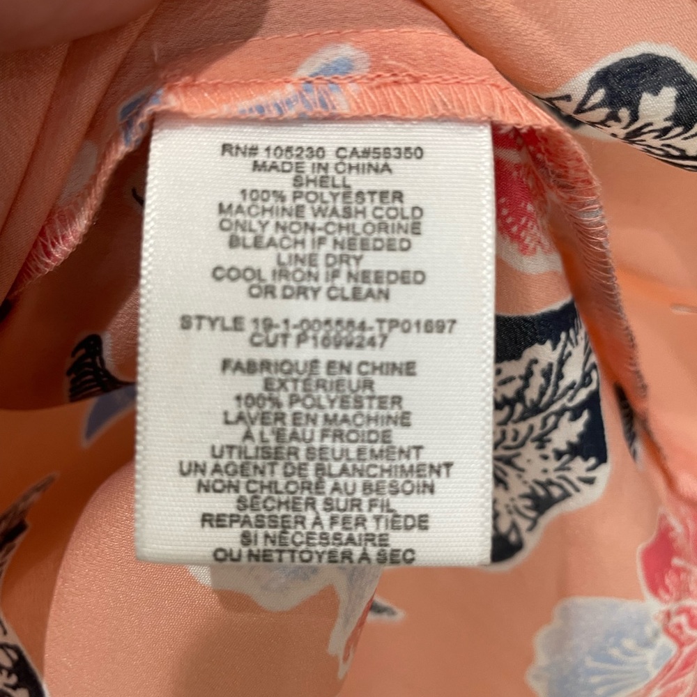 Joie Crisbell Flutter Sleeve Button Front Floral … - image 8